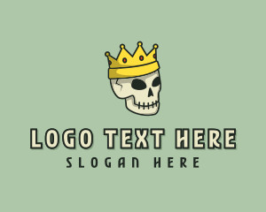 Avatar - Skull Crown King logo design