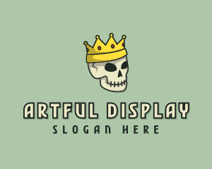 Skull Crown King logo design