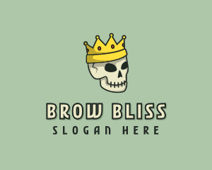 Skull Crown King logo design