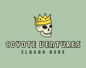 Skull Crown King logo design