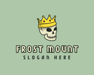 Skull Crown King logo design