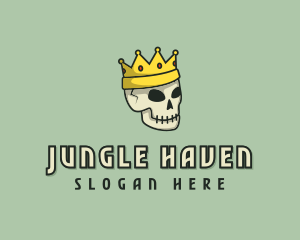 Skull Crown King logo design