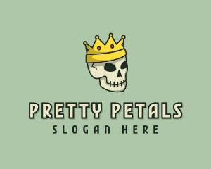 Skull Crown King logo design