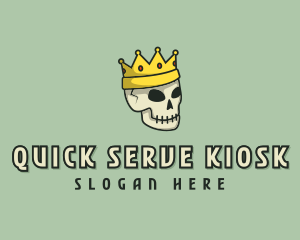 Skull Crown King logo design