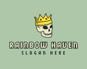 Skull Crown King logo design