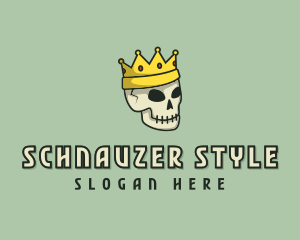 Skull Crown King logo design