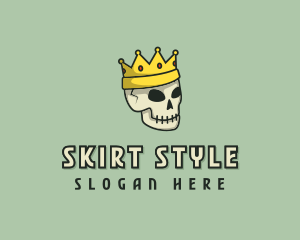 Skull Crown King logo design