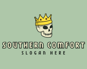 Skull Crown King logo design