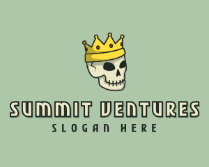 Skull Crown King logo design