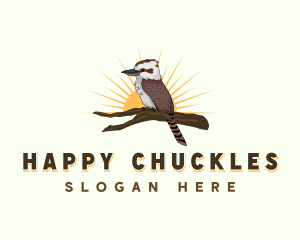 Laughing Kookaburra Bird logo design