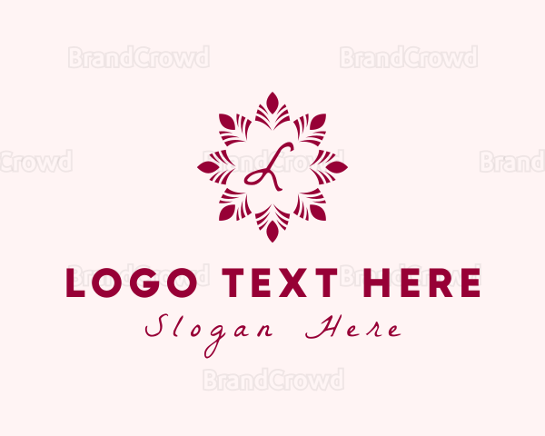 Garden FlowerBotanical Florist Logo