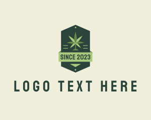 Dispensary - Cannabis Weed Badge logo design