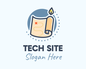 Site - Candle Treasure Map logo design