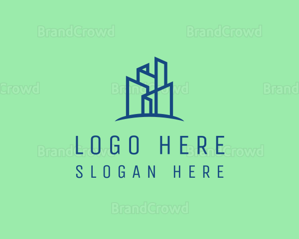 Geometric City Skyline Logo