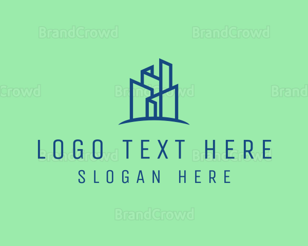 Geometric City Skyline Logo