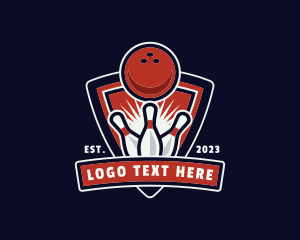 Tenpin - Bowling Shield Tournament logo design