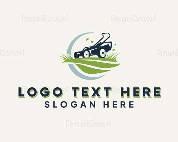 Mower Lawn Care Logo