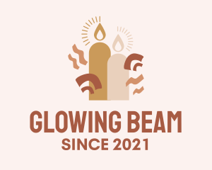 Celebration Candle Light logo design