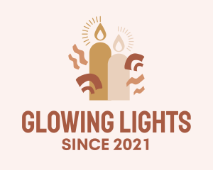 Celebration Candle Light logo design