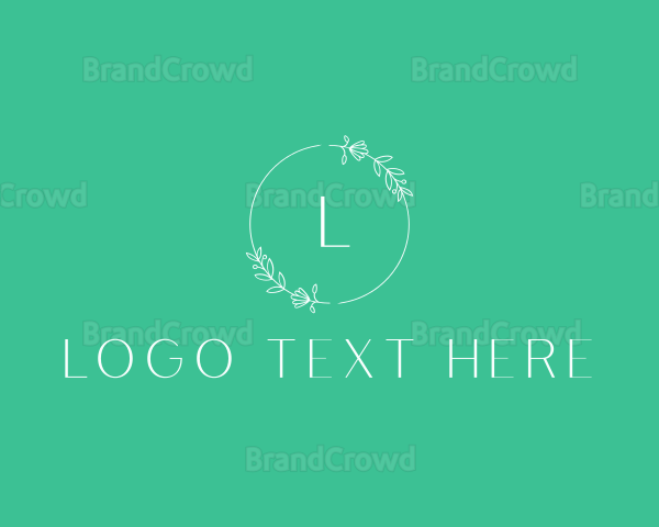 Floral Beauty Wreath Logo