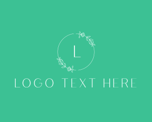 Floral Beauty Wreath Logo