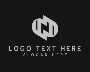 Grayscale - Modern Business Agency Letter N logo design