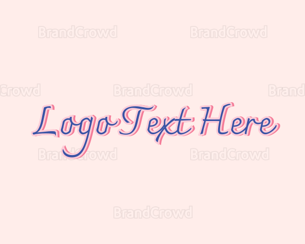 Beauty Salon Script Logo