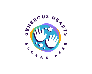 Philanthropy - Toddler Nursery Hand logo design