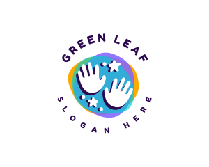 Daycare - Toddler Nursery Hand logo design