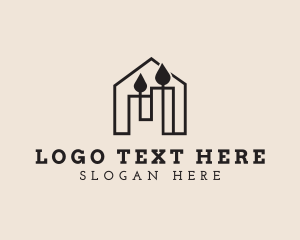 Home Decor - Candle Wax Boutique logo design