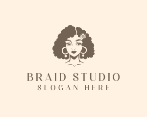 Braid - Flower Hairstyle Salon logo design