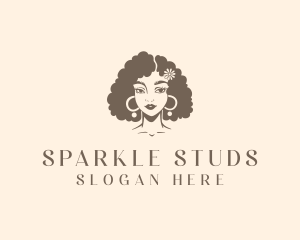 Flower Hairstyle Salon logo design