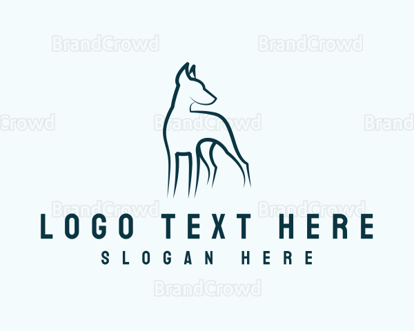 Dobermann Guard Dog Logo