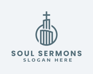 Preaching - Christian Cross Church logo design