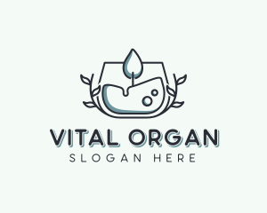 Organic Candle Wellness logo design