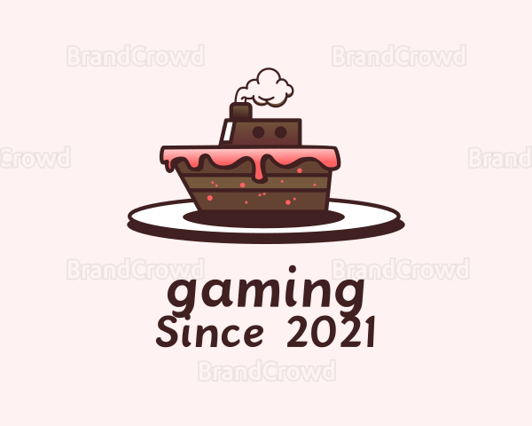Ship Cake Dessert Logo