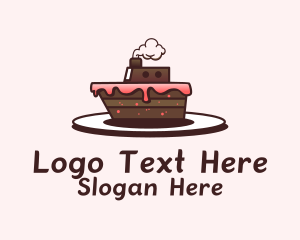 Ship Cake Dessert  Logo