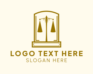 Judiciary - Justice Scale Legal Office logo design