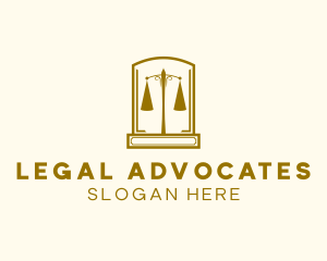 Justice Scale Legal Office logo design