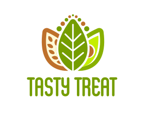 Flavor - Grains Leaf Avocado Vegan logo design