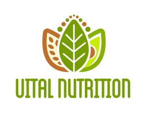 Nutritionist - Grains Leaf Avocado Vegan logo design