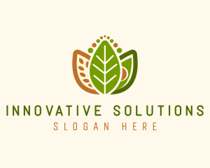 Grains Leaf Avocado Vegan logo design