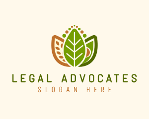 Grains Leaf Avocado Vegan logo design