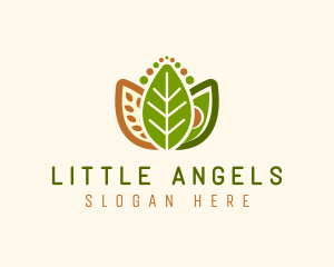 Grains Leaf Avocado Vegan logo design