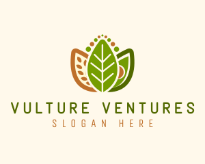 Grains Leaf Avocado Vegan logo design