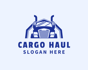 Trailer Truck Vehicle logo design