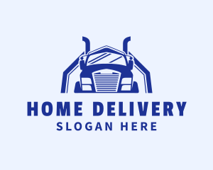 Trailer Truck Vehicle logo design