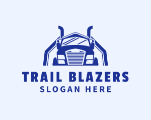 Trailer Truck Vehicle logo design