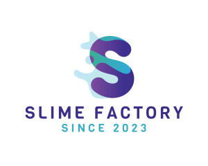 Slime - Aquatic Gradient Letter S logo design