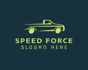 Green Car Speed logo design